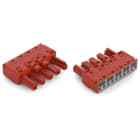 Wago Contact - Connecteur femelle 5 pôles sans décharge de traction / Rouge