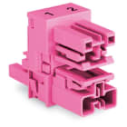Wago Contact - Distributeur « h » 2 pôles Cod. B, rose