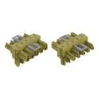 Wago Contact - Distributeur en T 5 pôles Cod. B, vert clair