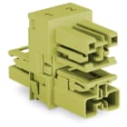 Wago Contact - Distributeur « h » 2 pôles Cod. B, vert clair