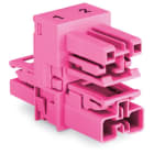 Wago Contact - Distributeur « h » 2 pôles Cod. B, rose