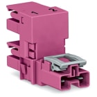Wago Contact - Distributeur « h » 2 pôles Cod. B, rose