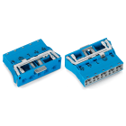 Wago Contact - Connecteur encastrable mâle 5 pôles avec contact direct de mise à la terre / Ble