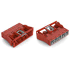 Wago Contact - Connecteur encastrable femelle 5 pôles / Rouge