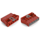 Wago Contact - Connecteur encastrable mâle 5 pôles / Rouge