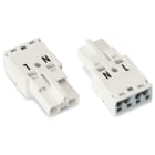 Wago Contact - Connect male 4mm²/2p/blanc