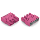 Wago Contact - Connecteur 4 pôles, rose
