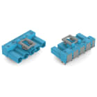 Wago Contact - Connecteur pour circuits imprimés Coudé 5 pôles, bleu