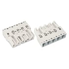 Wago Contact - Connecteur mâle 5 pôles sans décharge de traction / Blanc