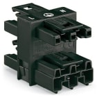 Wago Contact - Distributeur triple Connecteurs 1 mâle / 3 femelles 3 pôles / Noir