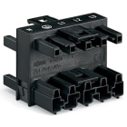 Wago Contact - Distributeur triple Connecteurs 1 mâle / 3 femelles 5 pôles / Noir