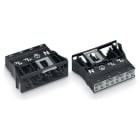 Wago Contact - Connecteur encastrable femelle 4 pôles / Noir