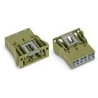 Wago Contact - Connecteurs femelles encastrables vert clair