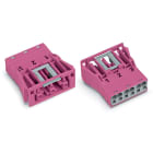 Wago Contact - Connecteurs femelles encastrables rose