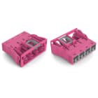 Wago Contact - Connecteurs femelles encastrables rose