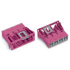 Wago Contact - Connecteurs femelles encastrables rose