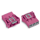 Wago Contact - Connecteurs mâles encastrables rose