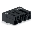 Wago Contact - Connecteur pour circuits imprimés Coudé 4 pôles, noir