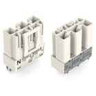 Wago Contact - Connecteur pour circuits imprimés Droit 3 pôles, blanc