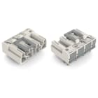 Wago Contact - Connecteur pour circuits imprimés Coudé 4 pôles, blanc