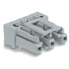 Wago Contact - Connecteur femelle pour circuits imprimés Coudé 3 pôles, gris
