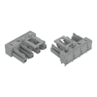 Wago Contact - Connecteur femelle pour circuits imprimés Coudé 4 pôles, gris