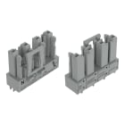Wago Contact - Connecteur femelle pour circuits imprimés Droit 4 pôles, gris