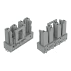 Wago Contact - Connecteur femelle pour circuits imprimés Droit 4 pôles, gris