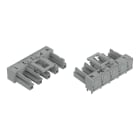 Wago Contact - Connecteur femelle pour circuits imprimés Coudé 5 pôles, gris