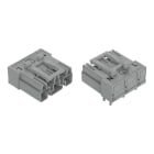 Wago Contact - Connecteur pour circuits imprimés Coudé 3 pôles, gris