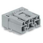 Wago Contact - Connecteur pour circuits imprimés Coudé 3 pôles, gris
