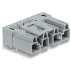 Wago Contact - Connecteur pour circuits imprimés Coudé 4 pôles, gris