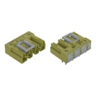 Wago Contact - Connecteur pour circuits imprimés Coudé 4 pôles, vert clair