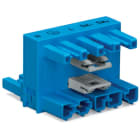 Wago Contact - Distributeur en H 5 pôles bleu DALI 1 mâle / 2 femelles