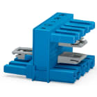 Wago Contact - Distributeur en H 5 pôles bleu 1 mâle / 2 femelles