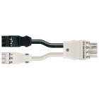 Wago Contact - Cordon Y précâblé Eca 2 x connecteur mâle/connecteur femelle, noir/blanc
