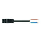 Wago Contact - Cordon Mâle/- 3G 2,5 HO5VVF Noir 1 m