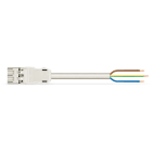 Wago Contact - Cordon Mâle/- 3G 2,5 HO5VVF Blanc 8 m