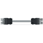 Wago Contact - Raccord de câble Connecteur femelle / connecteur mâle 4 pôles, gris
