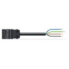 Wago Contact - Cordon Mâle/- 4G 1,5 HO5VVF Noir 6 m