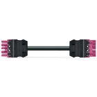 Wago Contact - Raccord de câble Connecteur femelle / connecteur mâle 5 pôles, rose
