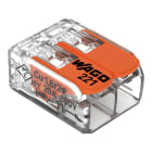 Wago Contact - Borne WAGO 221 Mini 2x4mm² à leviers souple & rigide