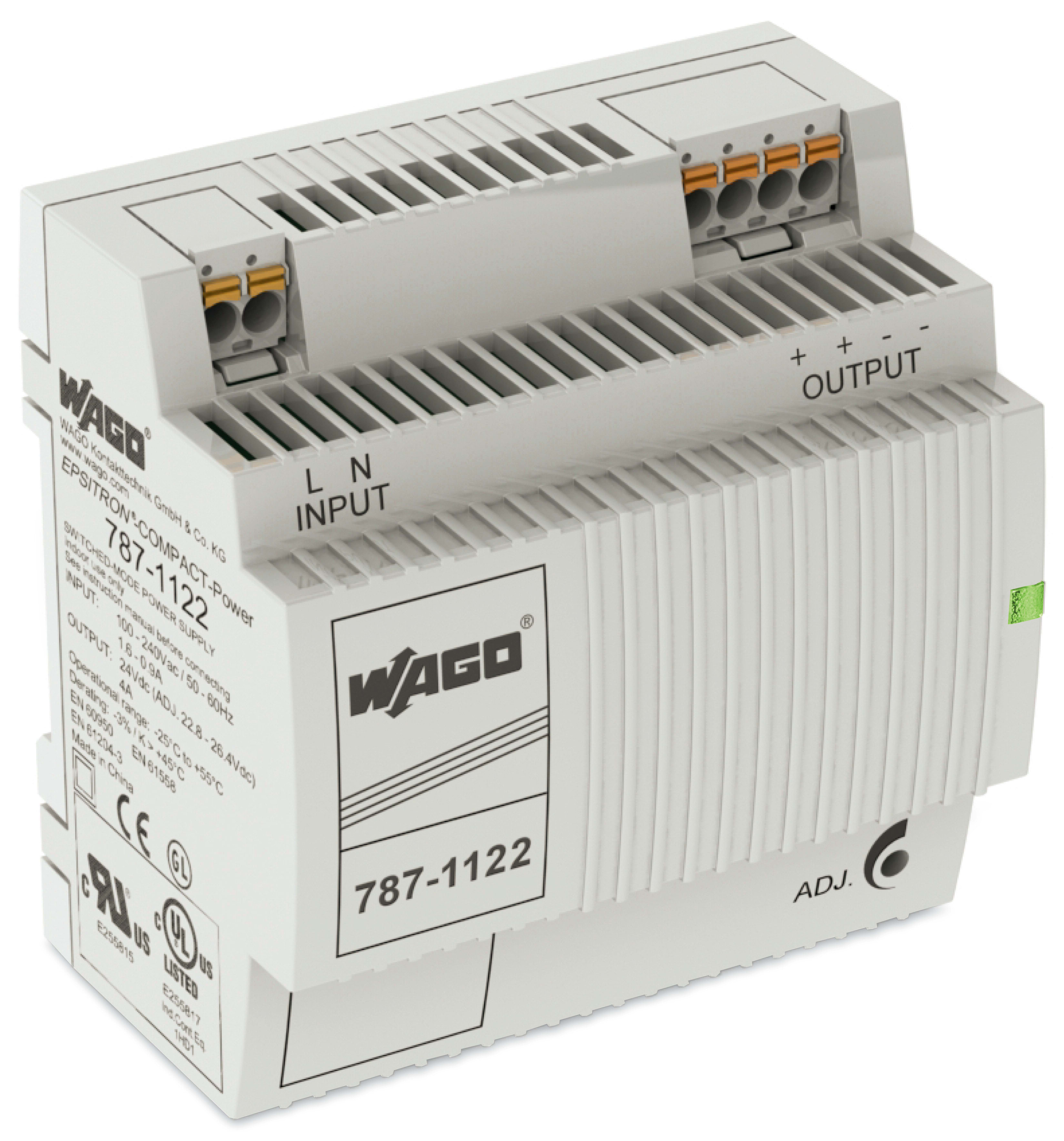 Wago Contact - Alimentation Compact monophasee 24 V DC - 4 A *** ARRETEE ***