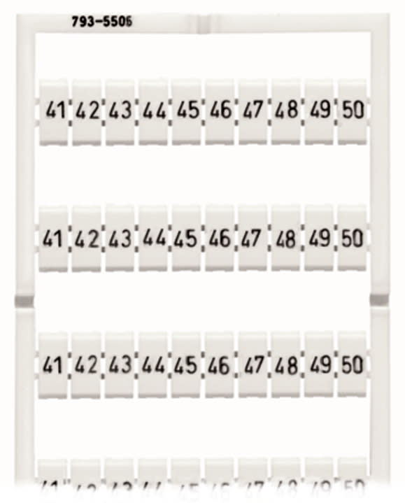 Wago Contact - Marquage WMB horizontal extensible 41...50 (10x)