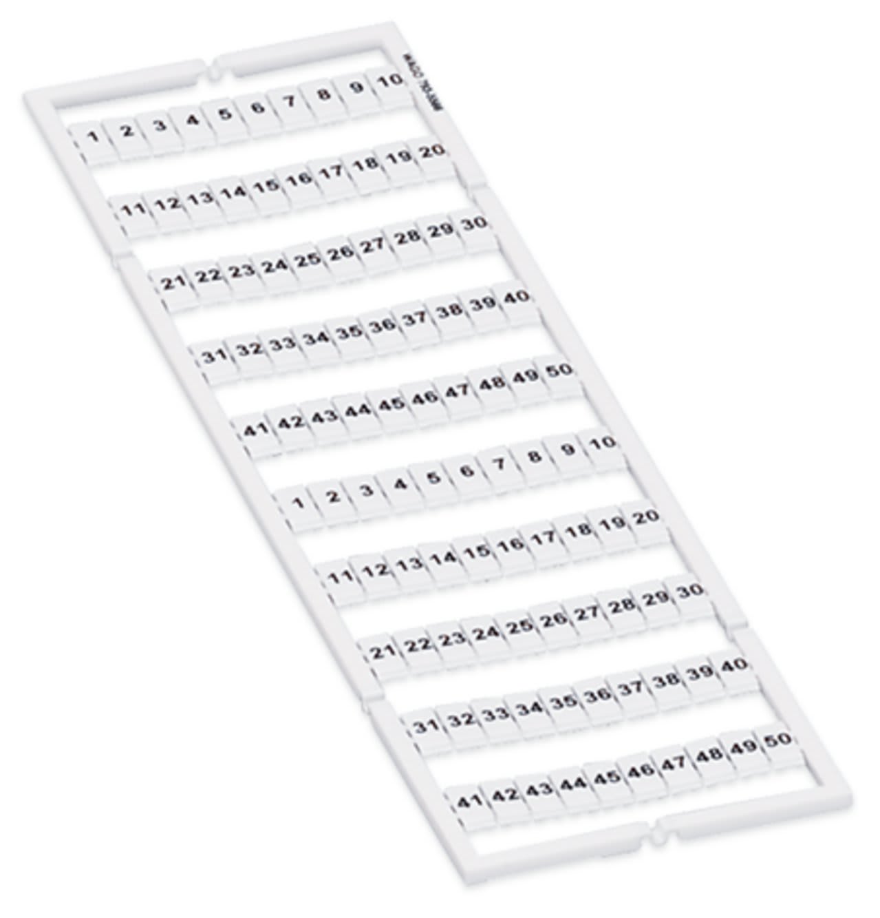 Wago Contact - Marquage WMB horizontal extensible 1...50 (2x)