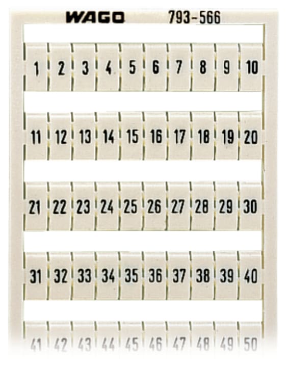 Wago Contact - Marquage WMB Horizontal 1 à 50 (2x)
