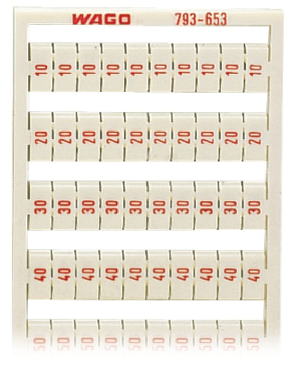 Wago Contact - Marquage WMB Vertical 10,20, ... 50 (20x)