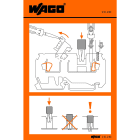 Wago Contact - Autocollant illustration manipulation série 280