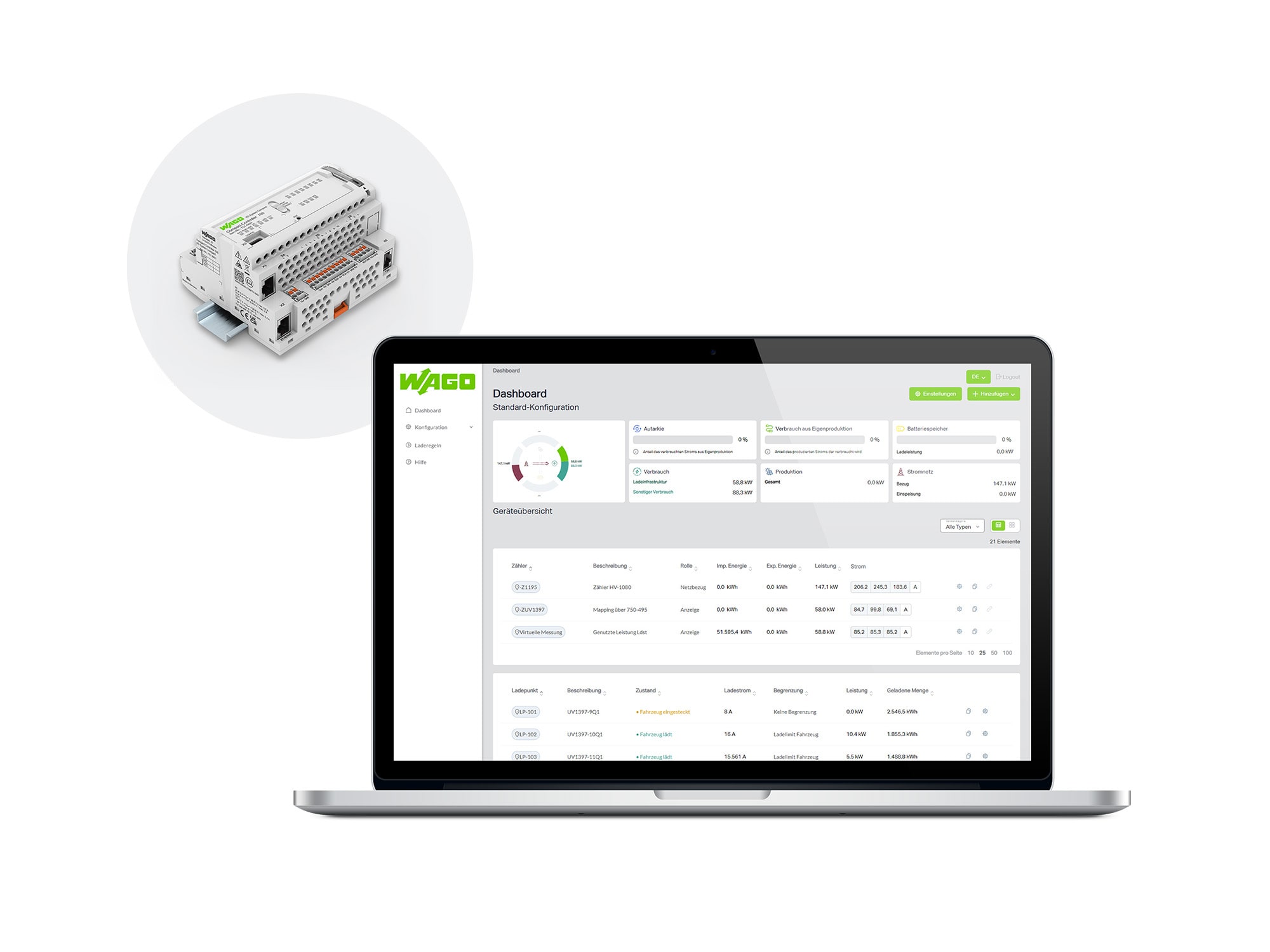 Wago Contact - Contrôleur de gestion de charge WALM sur base CC100 - 751-9301