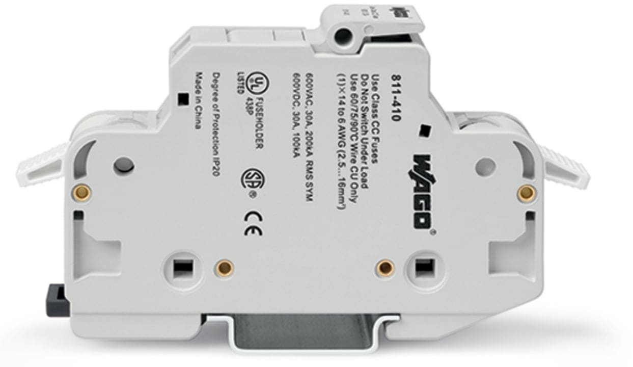 Wago Contact - Borne fusible 10x38mm 16mm²/1p/gr-cl